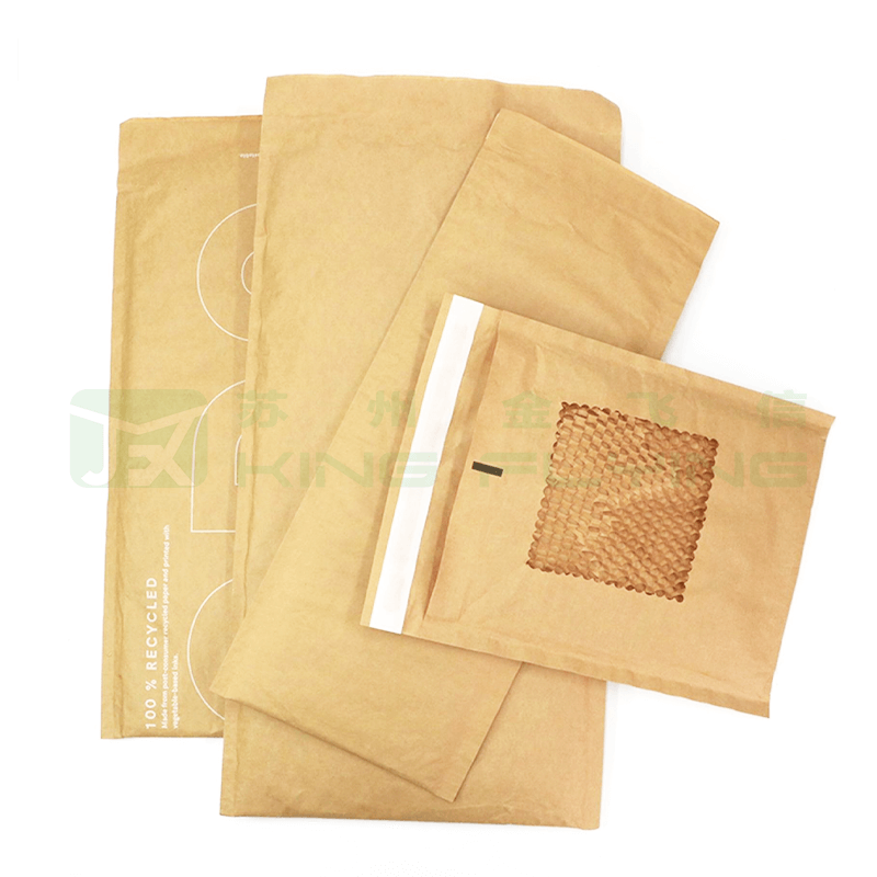 Eco-Friendly Compostable 100% Biodegradable Honeycomb Kraft Paper Padded Bag