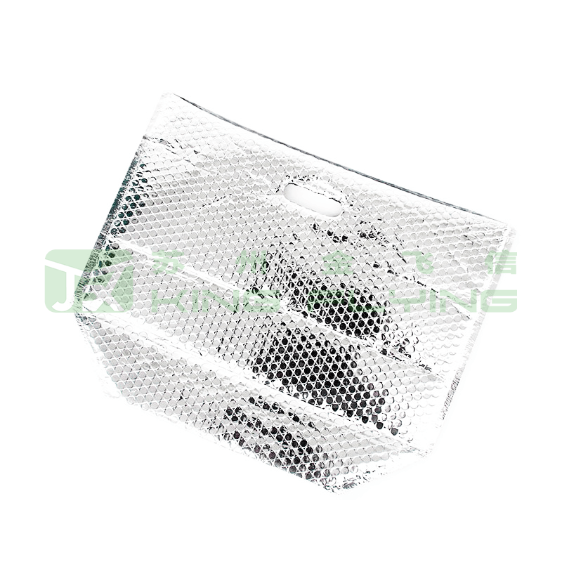 Aluminum Foil Bubble Thermal Insulated Food Packaging Bag With Handle