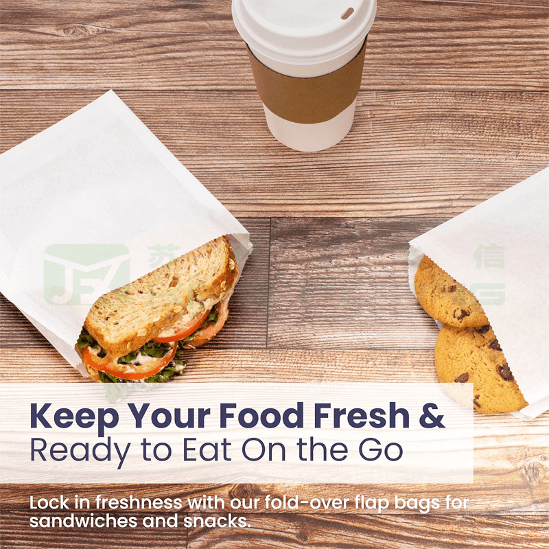 Custom Printed Compostable Eco-Friendly Recyclable Waterproof Glassine Paper Bag