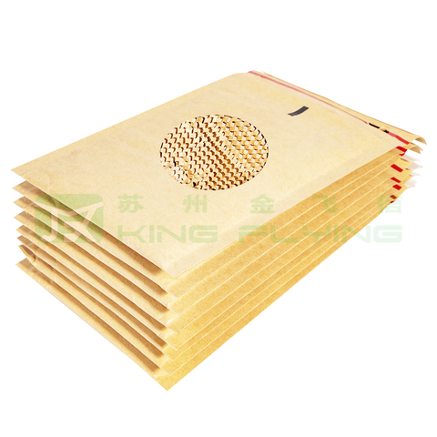 Biodegradable Shockproof Custom Honeycomb Padded Kraft Paper Express Envelope