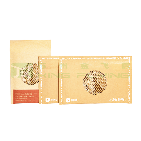 Custom Logo Eco Friendly Biodegradable Compostable Honeycomb Kraft Paper Bag