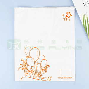 Custom Printed Frosted Plastic Slider Apparel Ziplock Bag