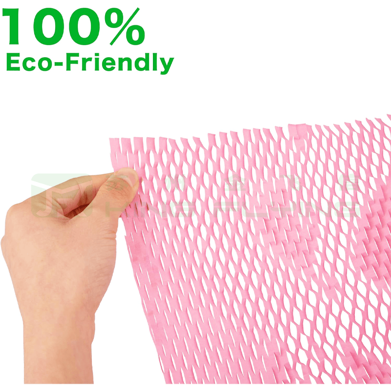 Eco-friendly Biodegradable Recyclable Kraft Wrapping Paper Roll With Honeycomb Cushion
