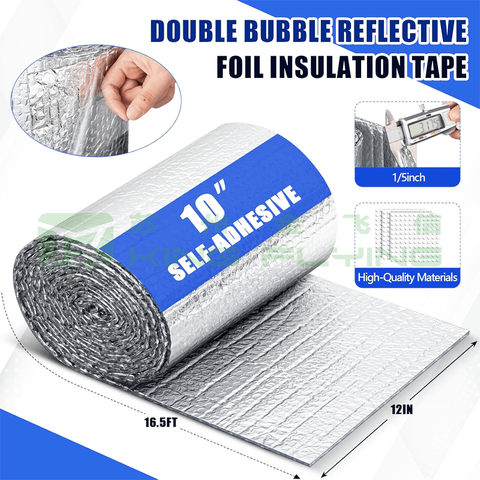Bubble Double Reflective Aluminum Foil Roof Insulation Sun Shade Material