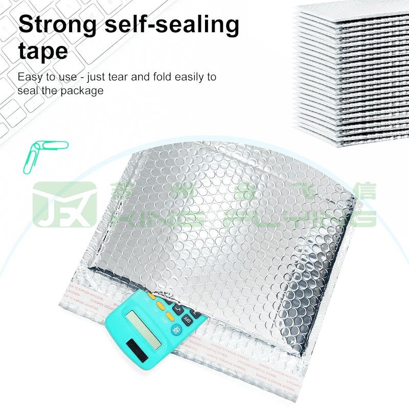 Custom Logo Tear-proof Cushioned Postal Metallic Bubble Packaging Bag