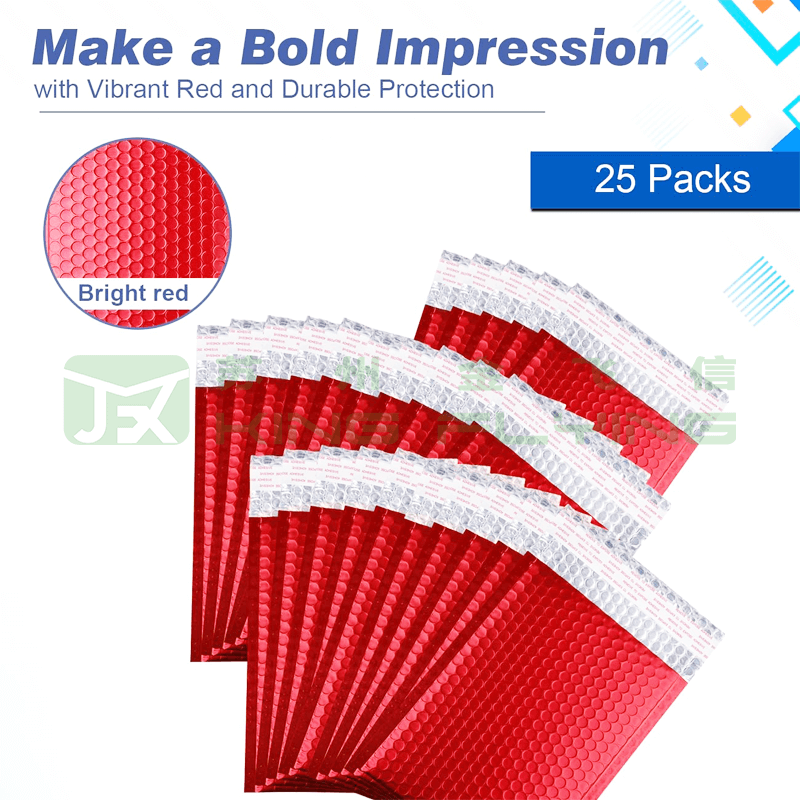 Free Sample Cosmetic Aluminum Metallic Bubble Packaging Mailer