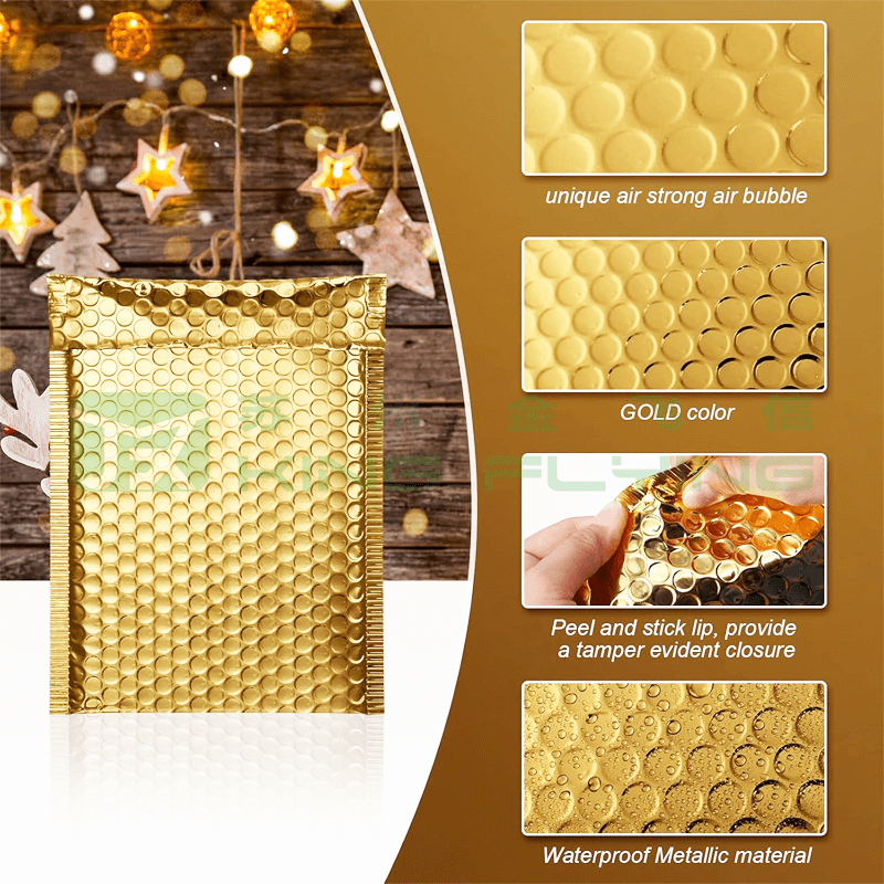 Aluminum Foil Bubble Metallic Packaging Bag For Cell Phone Delivery