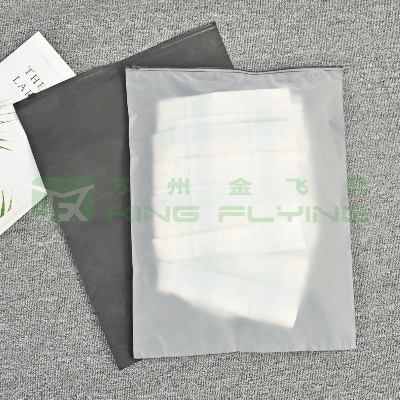 Plastic Customized Printed PVC PE Tshirt Clothes Slider Ziplock Bag
