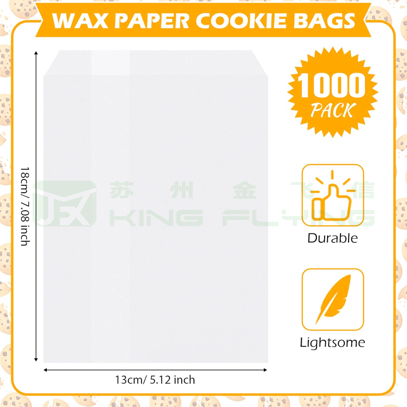 Factory Wholesale Eco-Friendly 100% Recyclable Glassine Paper Bag For Clothing