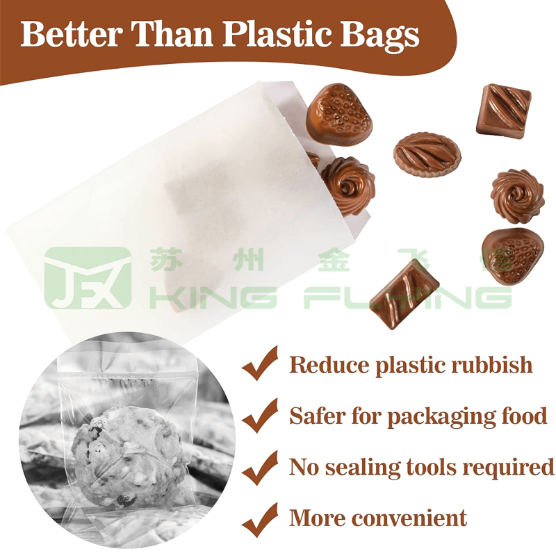 Custom Logo Biodegradable Waxed Glassine Paper Packaging Bag For Shoes