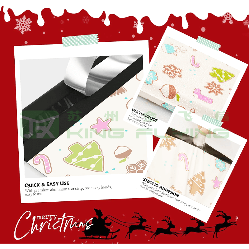 Custom Printed With Logo Recyclable Plastic Courier Bag For Clothes