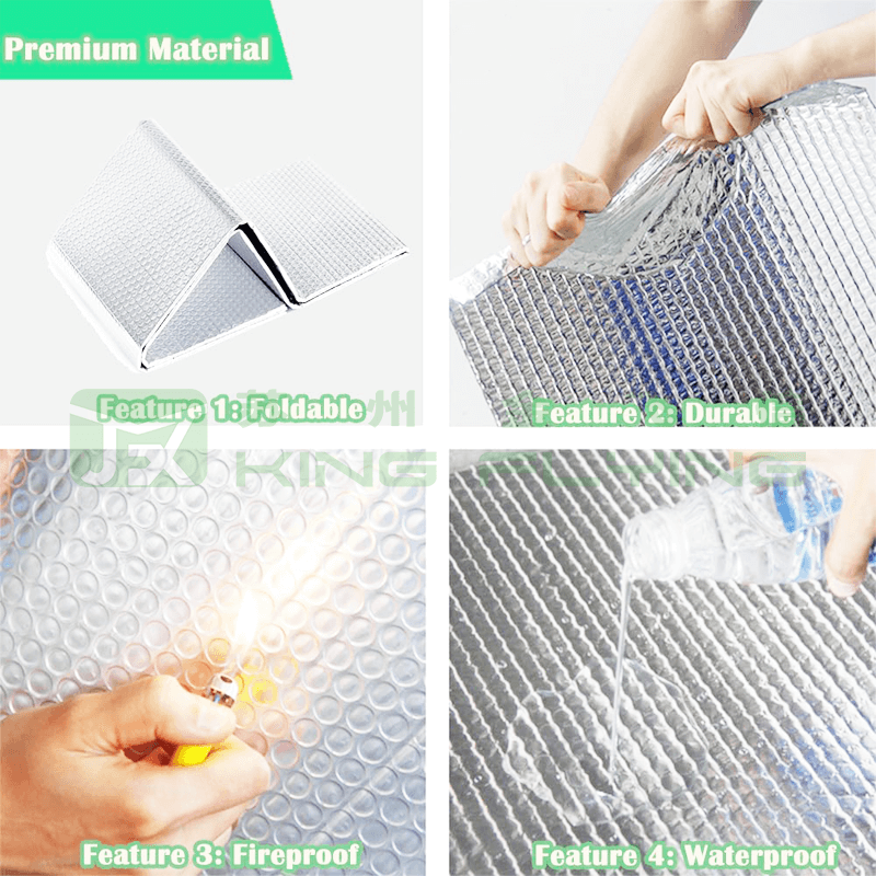 Double Bubble Building Reflective Aluminum Foil Roof Heat Insulation Material