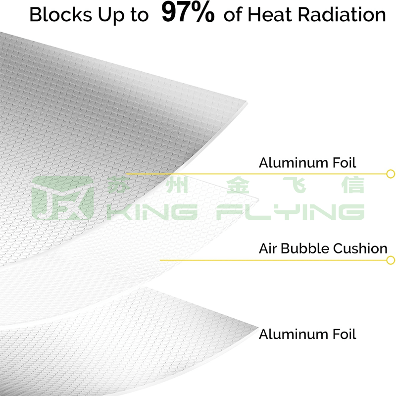 Roof Building Construction Aluminum Foil Bubble Heat Insulation Packaging Material
