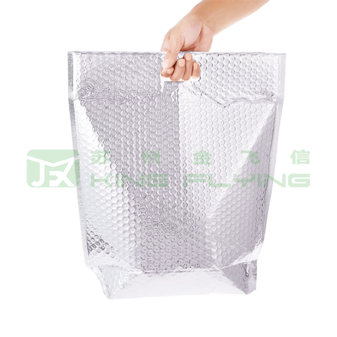 Heat Insulated Box Liner Aluminum Foil Thermal Bag With Handle