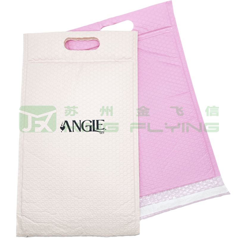 Self-adhesive Shipping Courier Poly Bubble Padded Packaging Envelope With Handle