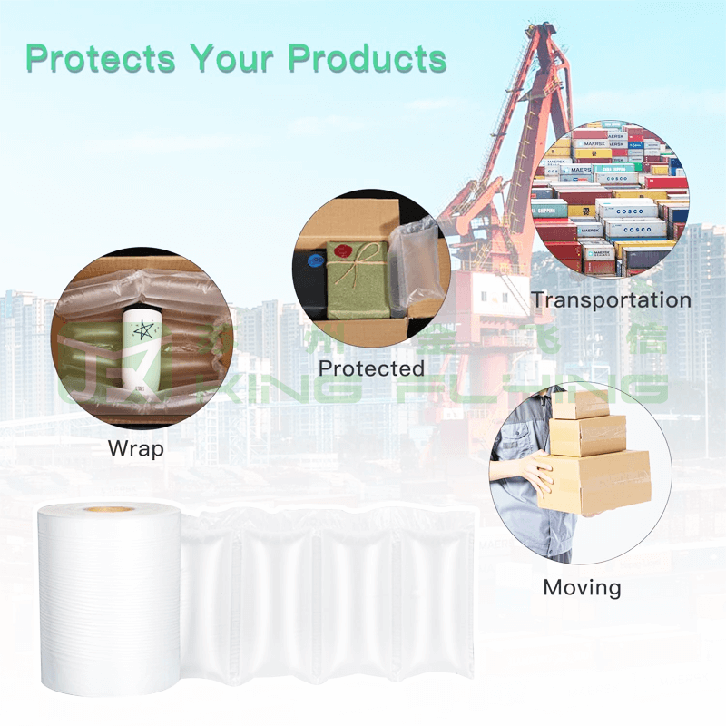 Inflatable Cushion Wrap Air Pillow Bag For Safe Logistics Packaging