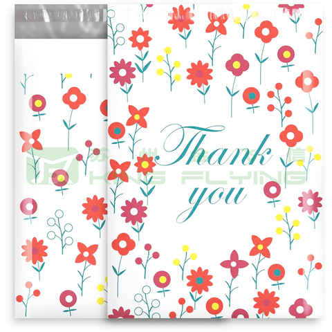 Custom Color Glossy Plastic Courier Shipping Packaging Bag