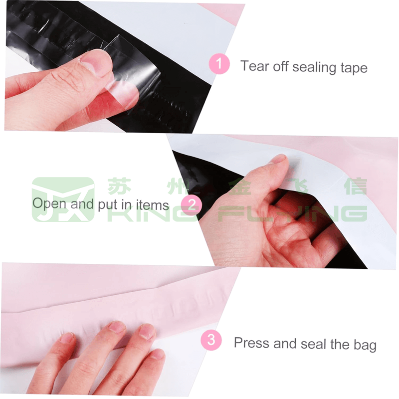 Customized Poly Waterproof Self Adhesive Plastic Shipping Packaging Courier Bag