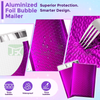 Gorgeous Metallic Bubble Mailers Waterproof Aluminum Film Padded Packaging Envelope