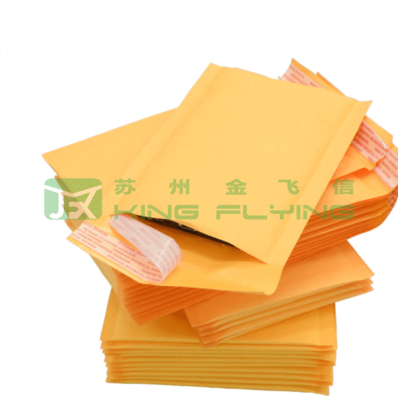 Printed Kraft Paper Bubble Mailer Cardboard Padded Packaging Envelope