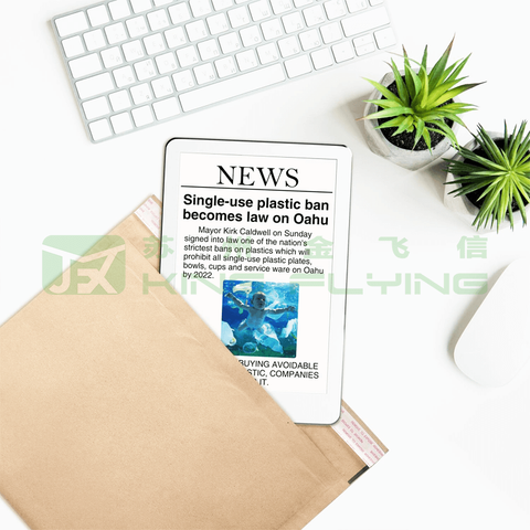 Shockproof 100% Compostable Honeycomb Padded Kraft Paper Express Packaging Envelope