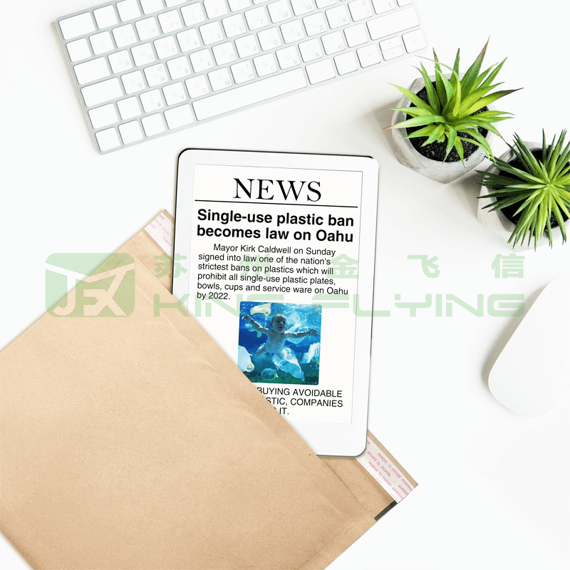 Shockproof 100% Compostable Honeycomb Padded Kraft Paper Express Packaging Envelope