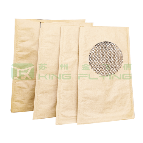 Eco-Friendly Compostable 100% Biodegradable Honeycomb Kraft Padded Paper Packaging Mailer