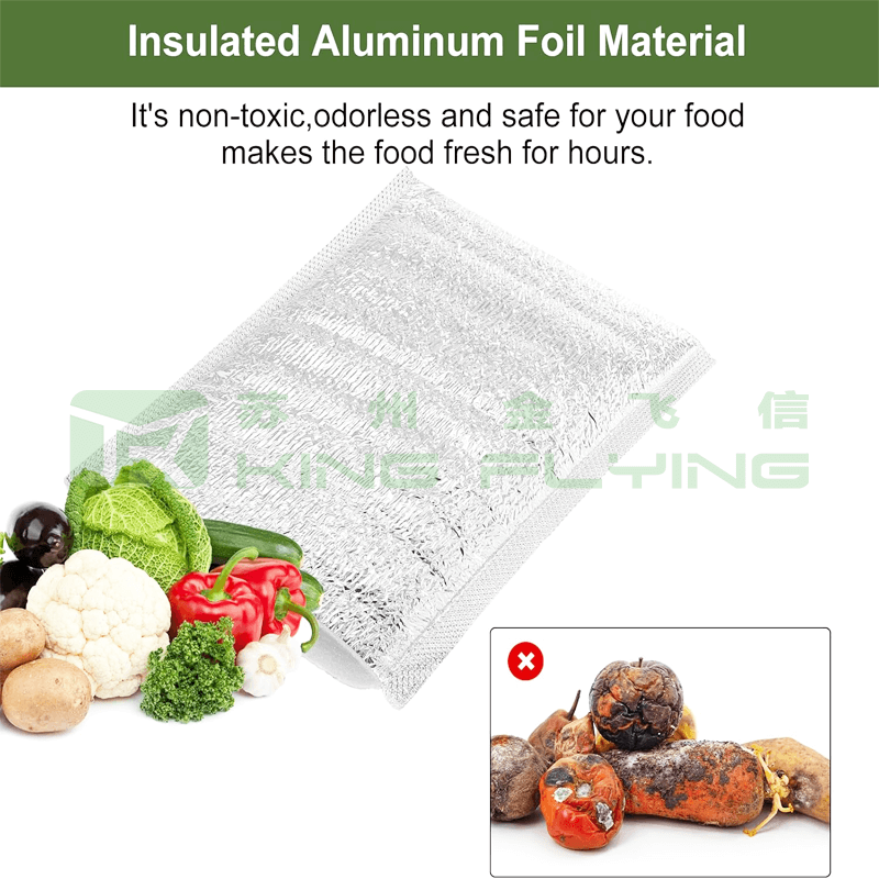 Pearl Cotton Food Grade Takeaway Thermal Insulation Food Packaging Bag