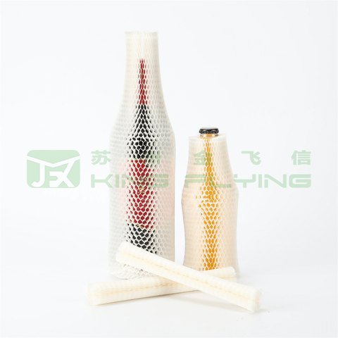 Degradable Honeycomb Paper Mesh Sleeve For Glass Bottle Packaging