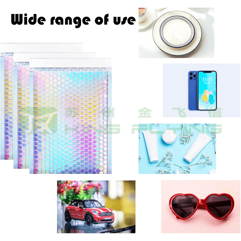 Custom Logo Metallic Bubble Aluminum Foil Shipping Express Packaging Bag