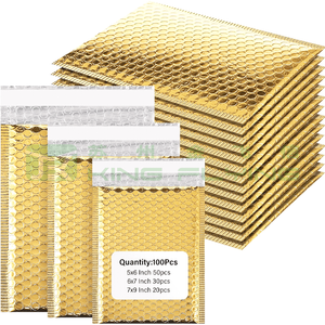 Popular Printed Travel T-shirts Metallic Packaging Bubble Mailer