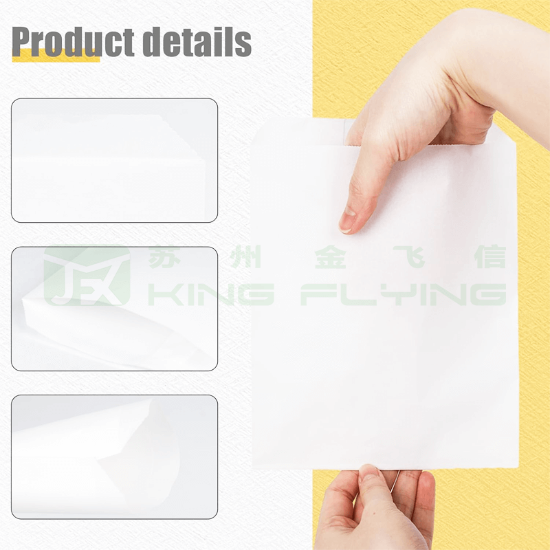 Eco-Friendly Custom Biodegradable Wax Glassine Paper Bag For Apparel Packaging