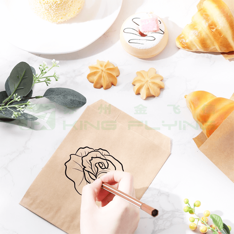 Self-Adhesive Semi-Waxed Eco-Friendly Durable Glassine Paper Bag For Clothing Packaging