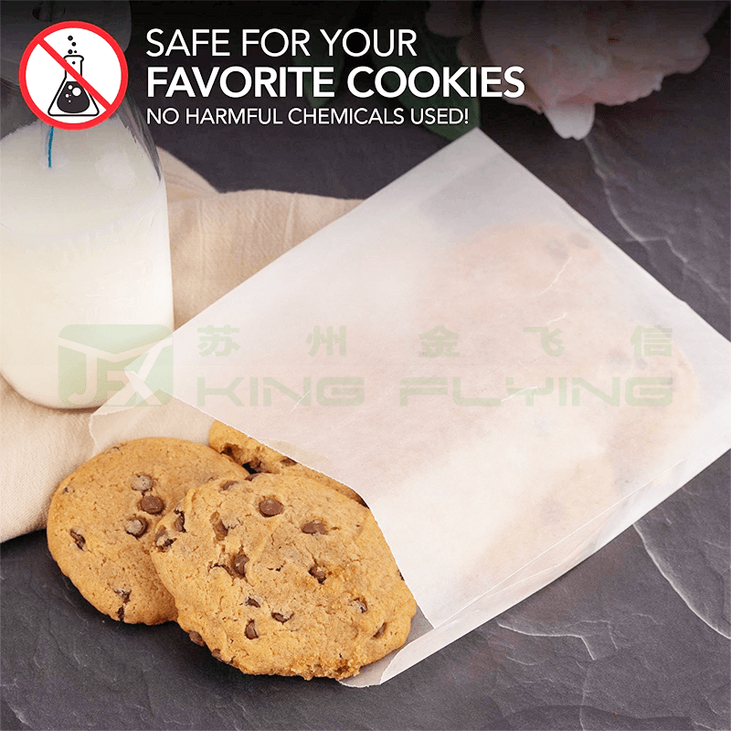 Custom Size Biodegradable Recycled Waterproof Wax Coated Glassine Paper Bag