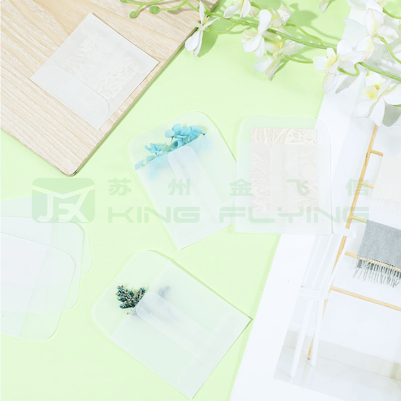 Factory Custom Wax Paper Biodegradable Durable Glassine Clothing Packaging Bag