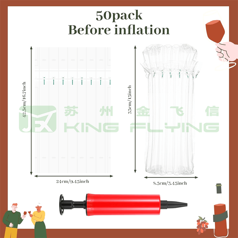 High Quality PA PE Transparent Cushion Inflatable Air Column Bag
