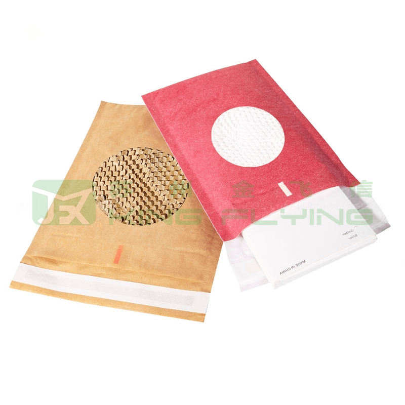 Custom Kraft Paper Honeycomb Cushion Courier Packaging Mailer