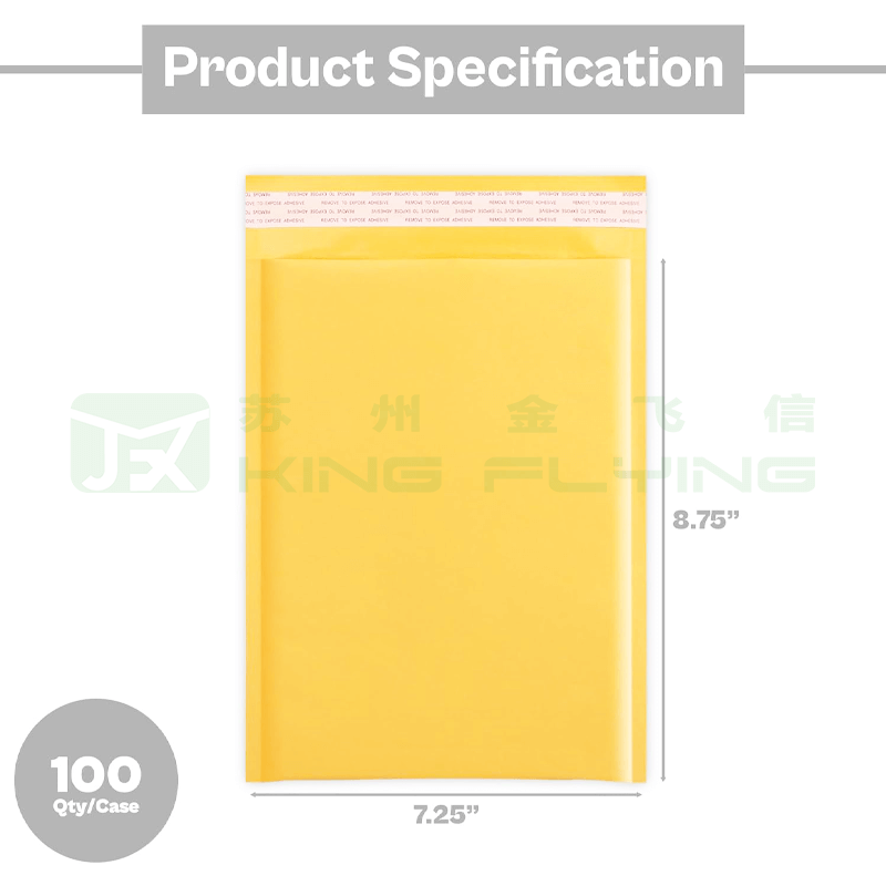 Shock Resistant Kraft Bubble Packaging Mailer For Delivery