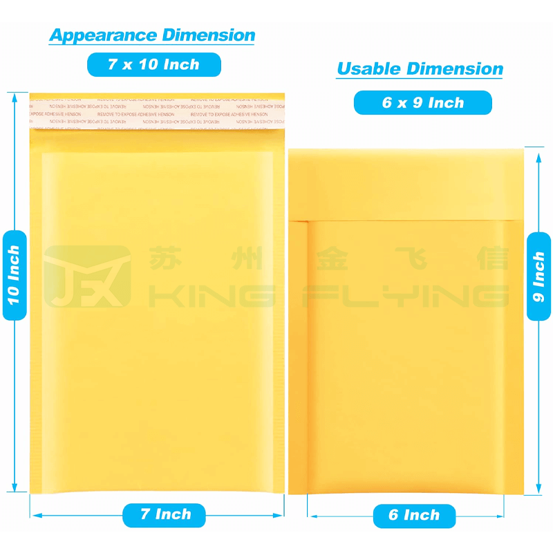 Customize Biodegradable Recycled Kraft Bubble Compostable Shipping Bag