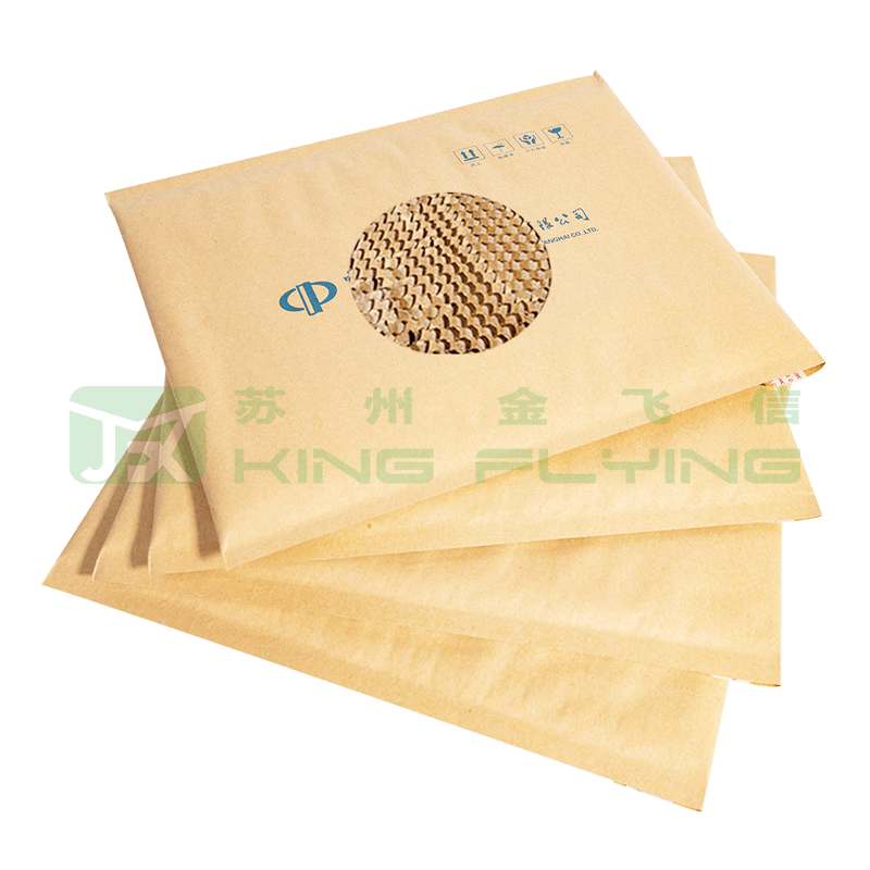 Shock Resistance Self Sealing Kraft Honeycomb Packaging Envelope For Delivery