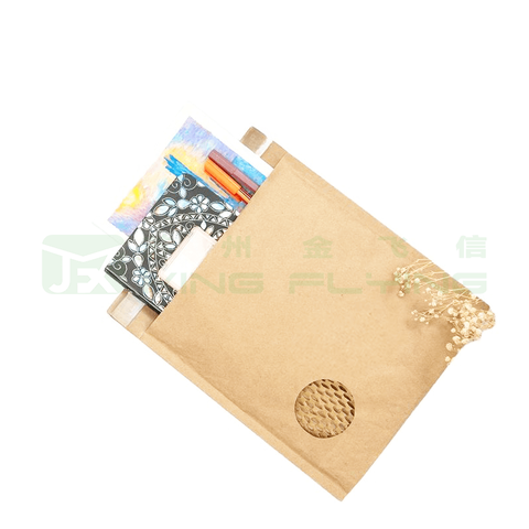 Small Business Choice Customized Logo Recyclable Padded Kraft Honeycomb Mailer