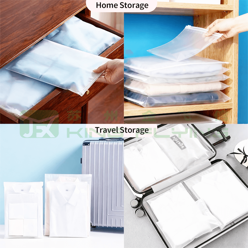 Recycled Clothing Packaging Plastic Resealable Zip Lock Bag