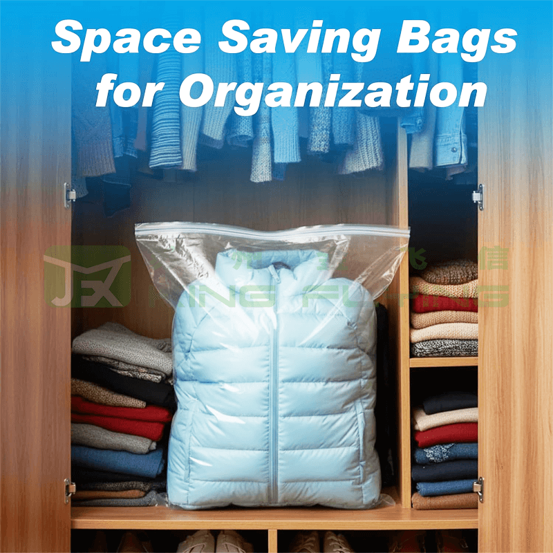 Wholesale Eco Friendly Custom PE Frosted Zipper Bag For T-Shirt