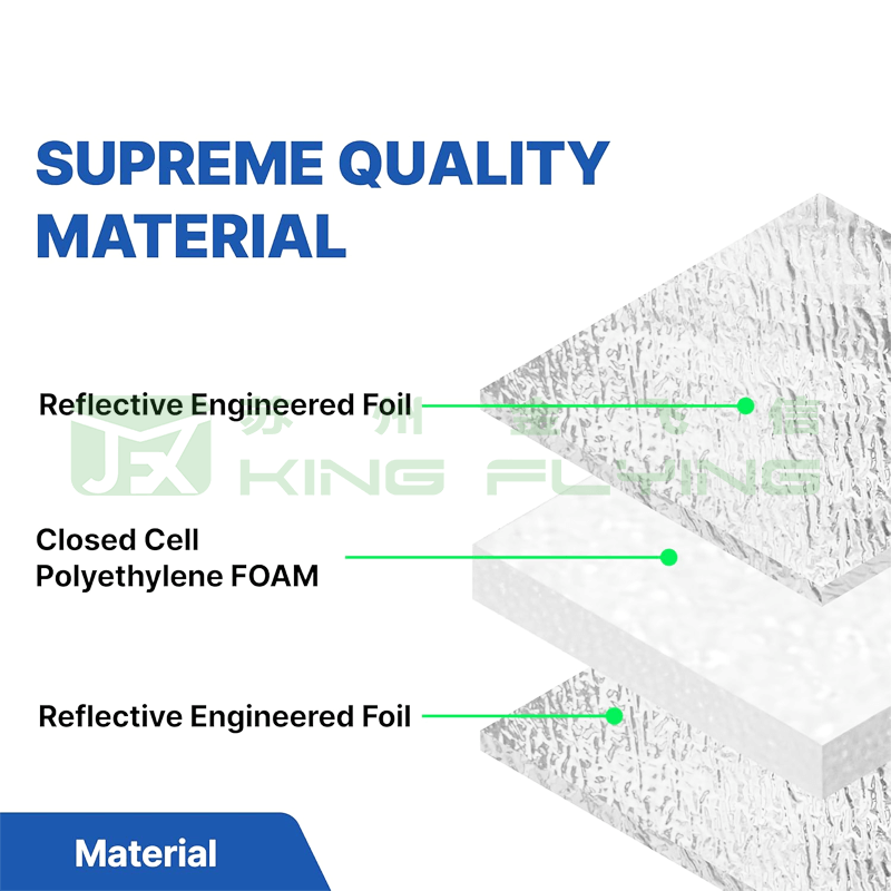 Radiant Barrier Aluminum Foil EPE/XPE Foam Thermal Insulation Material