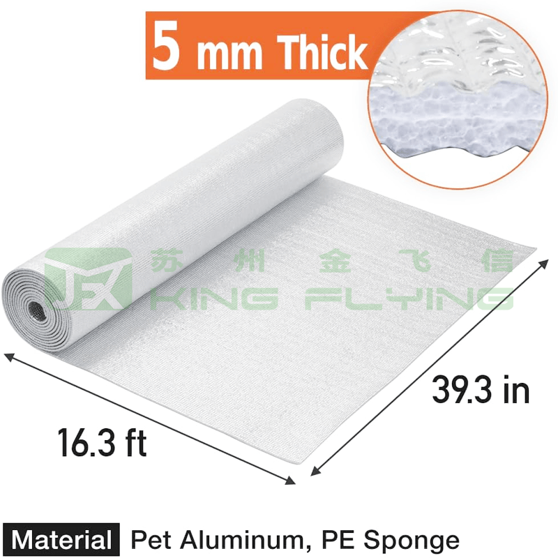 OEM Reflective Foam Insulation Closed Cell Aluminum Foil Facing Roll