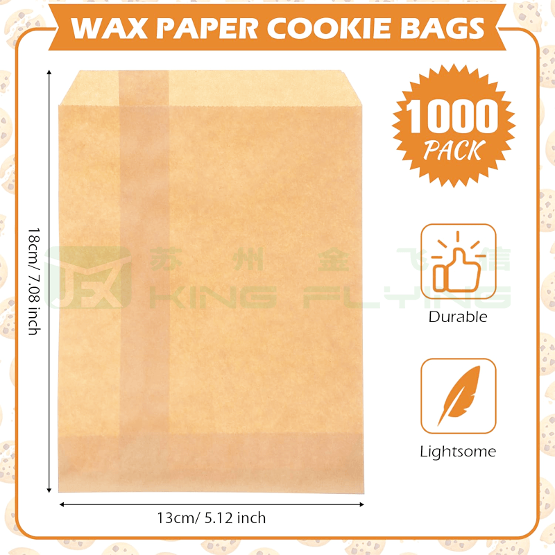 High Quality Recycled Glassine Waxed Paper Packaging Bag