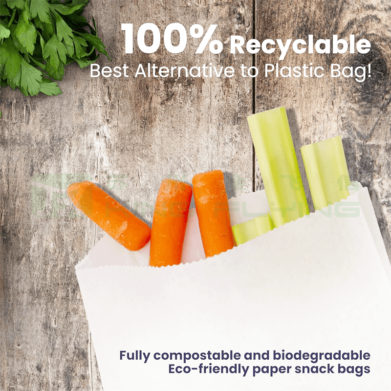 Custom Printed Compostable Eco-Friendly Recyclable Waterproof Glassine Paper Bag