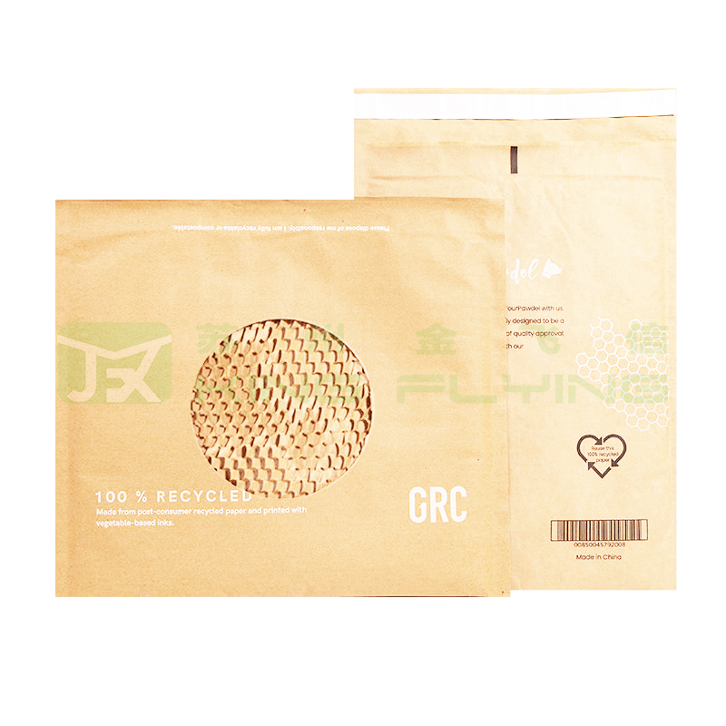 Biodegradable Shockproof Custom Honeycomb Padded Kraft Paper Express Envelope