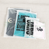 Custom Frosted Zipper Plastic Bag For Tshirt Packaging