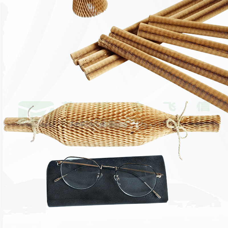 Biodegradable Recyclable Craft Honeycomb Cushion Paper Sleeve For Fragile Goods